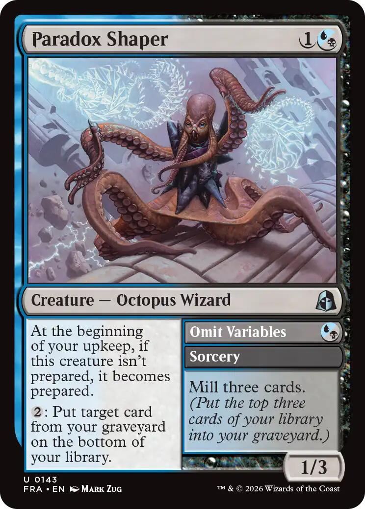 Paradox Shaper // Omit Variables [Reality Fracture] | Cards and Coasters CA