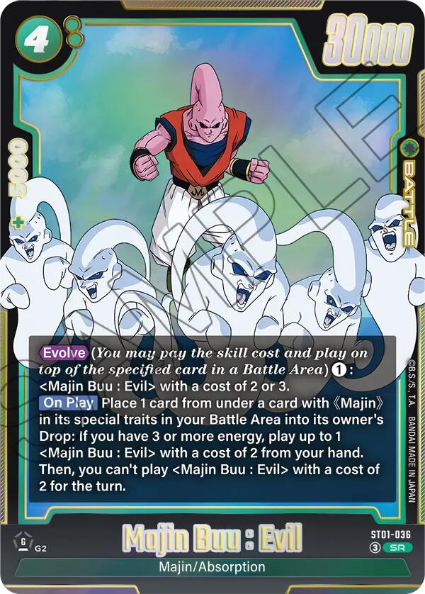 Majin Buu : Evil (ST01-036) [Story Booster 01] | Cards and Coasters CA