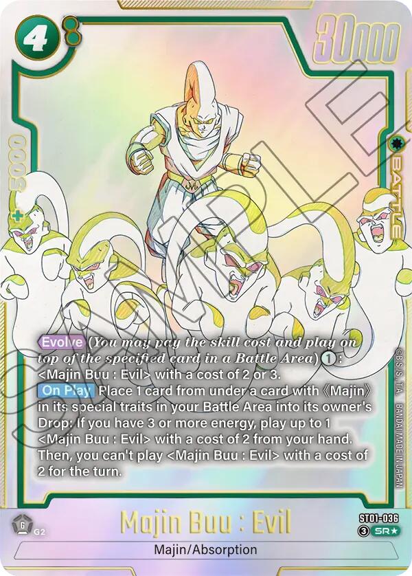 Majin Buu : Evil (ST01-036) (Alternate Art) [Story Booster 01] | Cards and Coasters CA