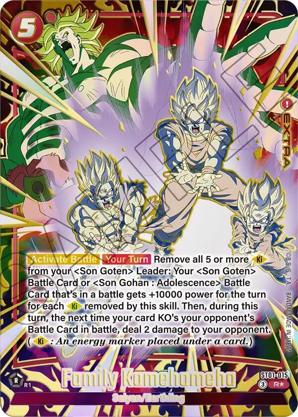 Family Kamehameha (Alternate Art) [Story Booster 01] | Cards and Coasters CA