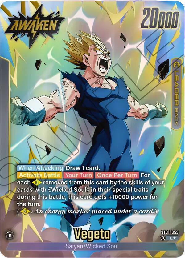 Vegeta (ST01-053) (Alternate Art) [Story Booster 01] | Cards and Coasters CA