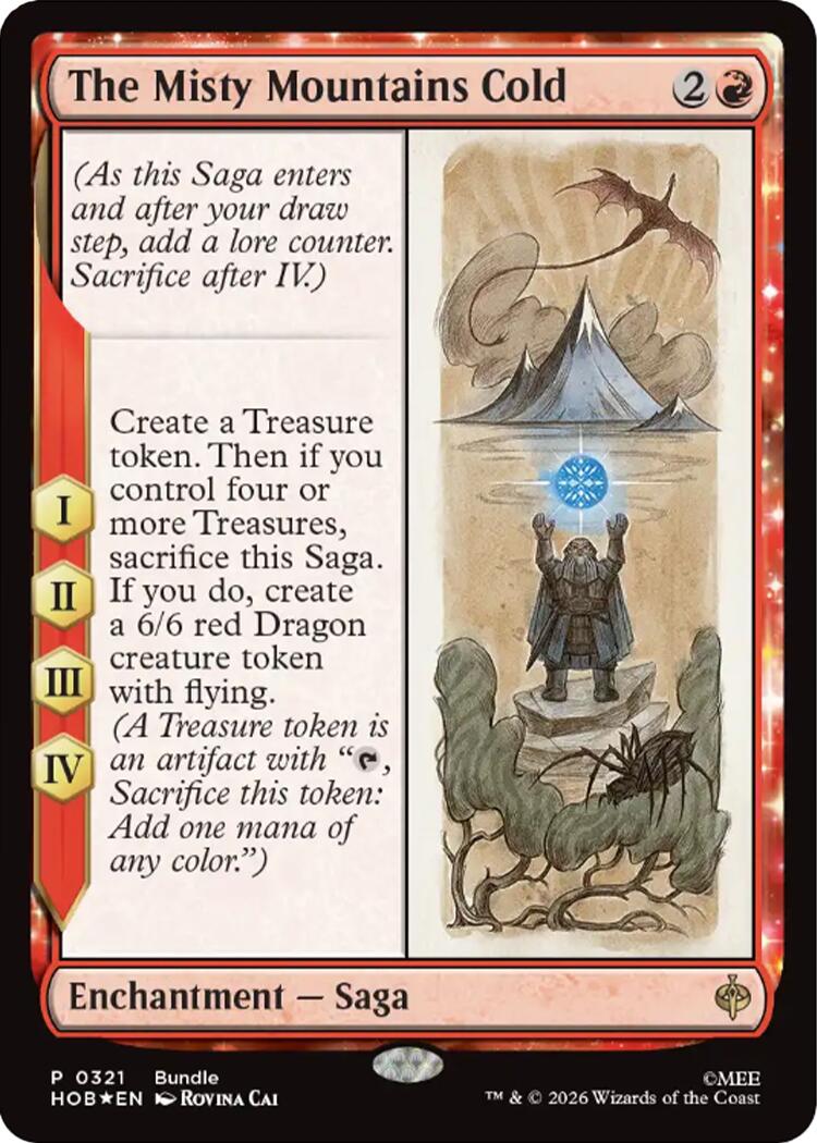 The Misty Mountains Cold [The Hobbit Promos] | Cards and Coasters CA