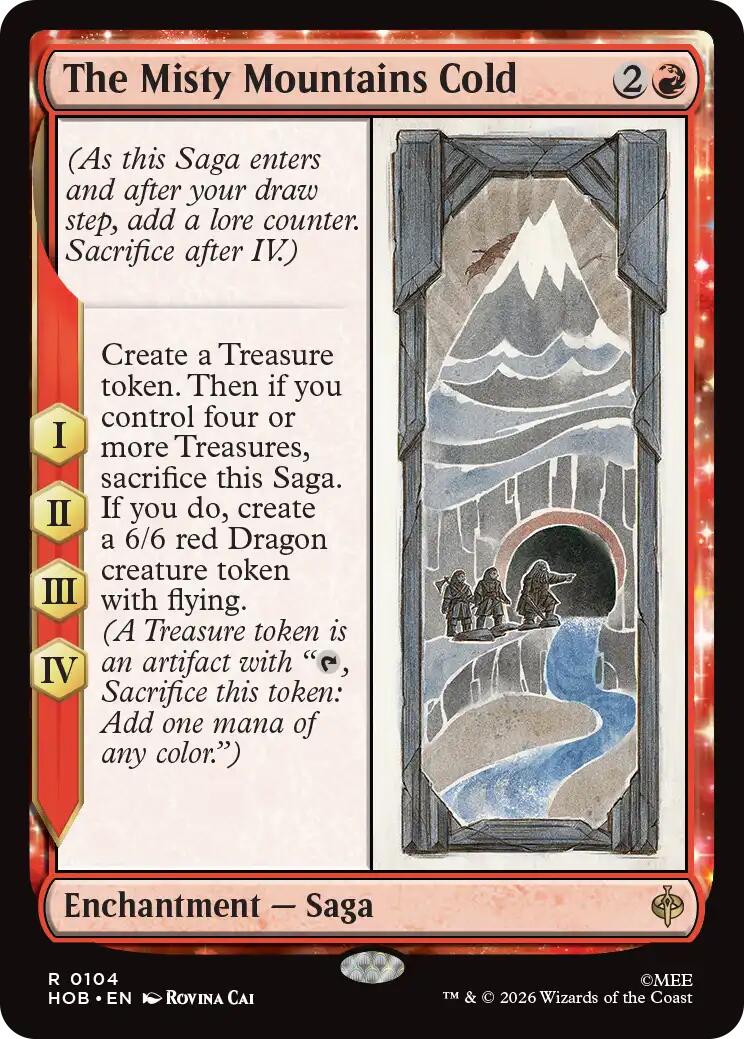 The Misty Mountain Cold [The Hobbit] | Cards and Coasters CA