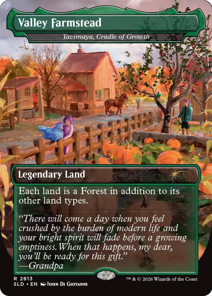 Valley Farmstead - Yavimaya, Cradle of Growth [Secret Lair Drop Series] | Cards and Coasters CA