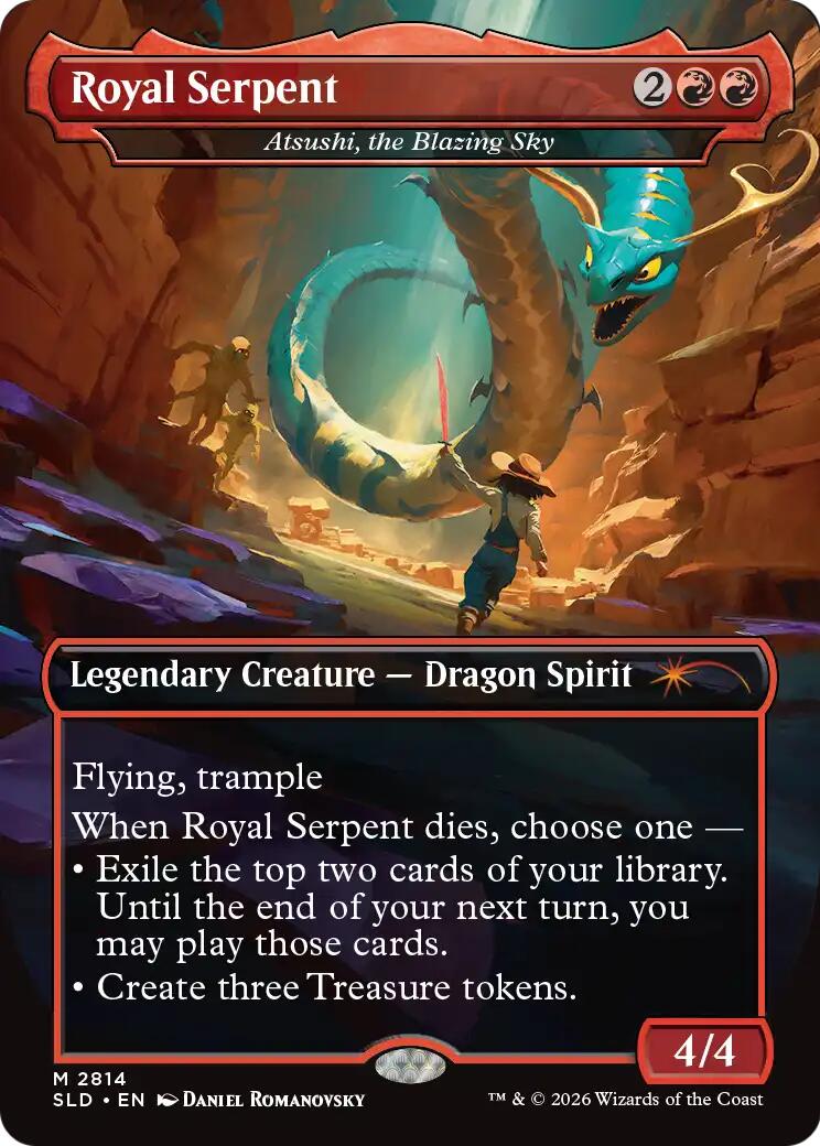 Royal Serpent - Atsushi, the Blazing Sky [Secret Lair Drop Series] | Cards and Coasters CA