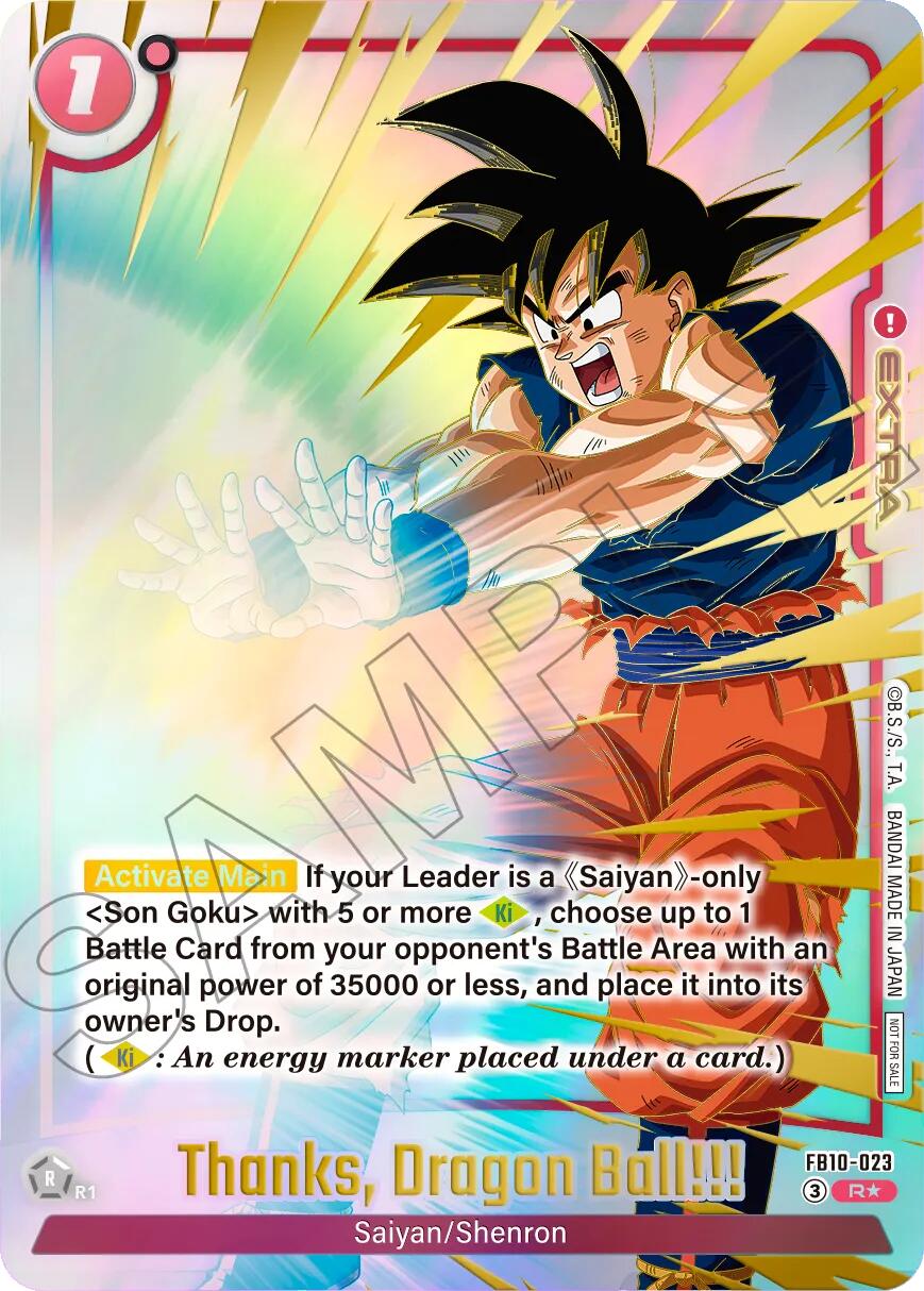 Thanks Dragon Ball!!! (Limited Pack 26-27 WAVE2) [Fusion World Tournament Cards] | Cards and Coasters CA