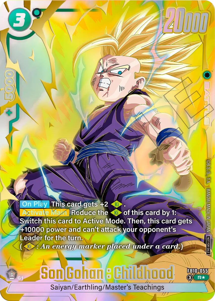 Son Gohan : Childhood (FB10-055) (Limited Pack 26-27 WAVE2) [Fusion World Tournament Cards] | Cards and Coasters CA
