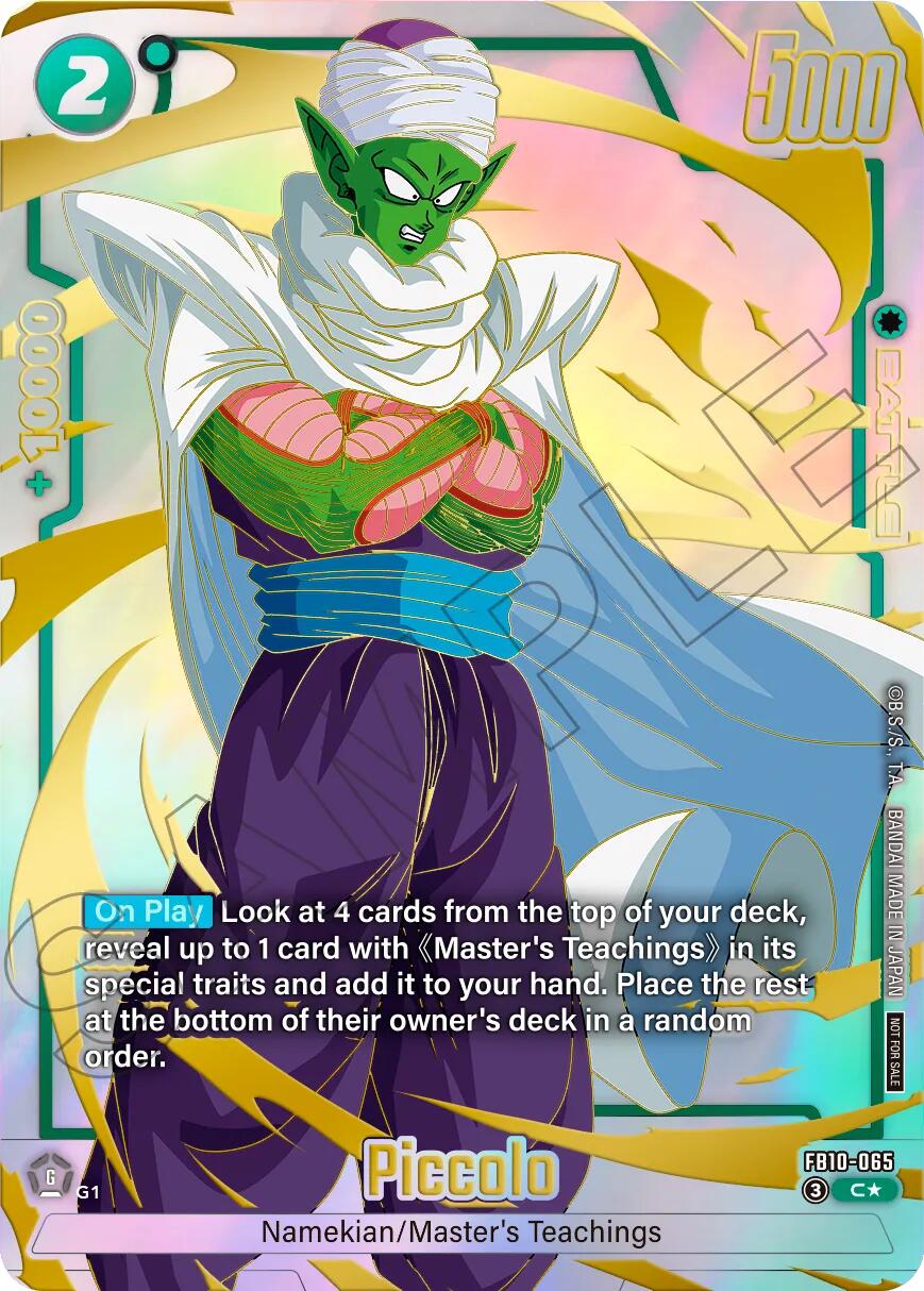 Piccolo (FB10-065) (Limited Pack 26-27 WAVE2) [Fusion World Tournament Cards] | Cards and Coasters CA