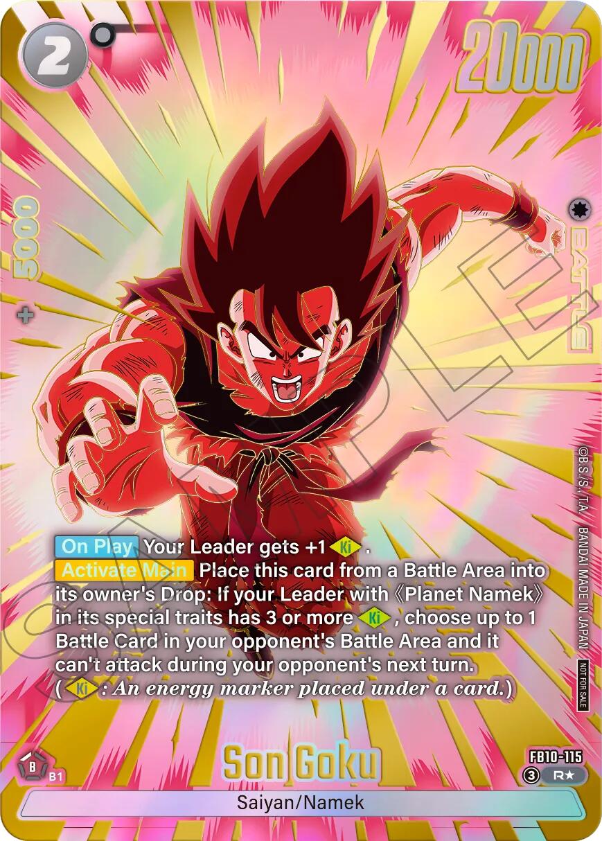 Son Goku (FB10-115) (Limited Pack 26-27 WAVE2) [Fusion World Tournament Cards] | Cards and Coasters CA