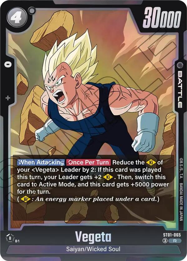 Vegeta (ST01-065) [Story Booster 01] | Cards and Coasters CA