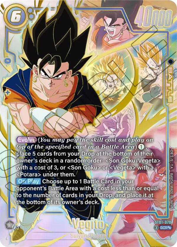 Vegito (ST01-070) (Super Alternate Art) [Story Booster 01] | Cards and Coasters CA