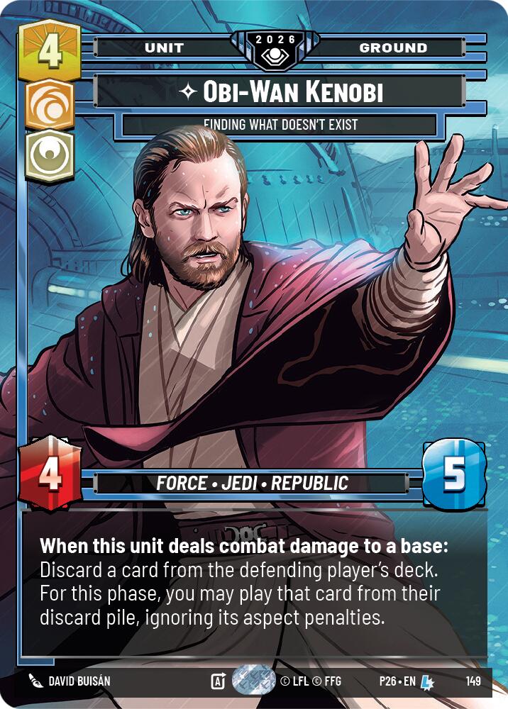 Obi-Wan Kenobi - Finding What Doesn't Exist (149) (Prize Wall) (149) [Galactic Championship 2026] | Cards and Coasters CA