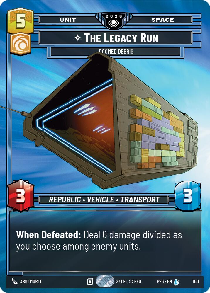The Legacy Run - Doomed Debris (150) (Prize Wall) (150) [Galactic Championship 2026] | Cards and Coasters CA