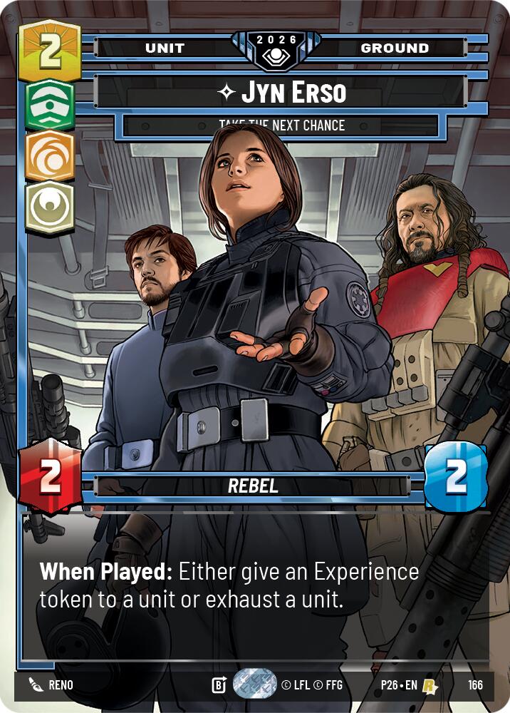 Jyn Erso - Take the Next Chance (166) (166) [Galactic Championship 2026] | Cards and Coasters CA