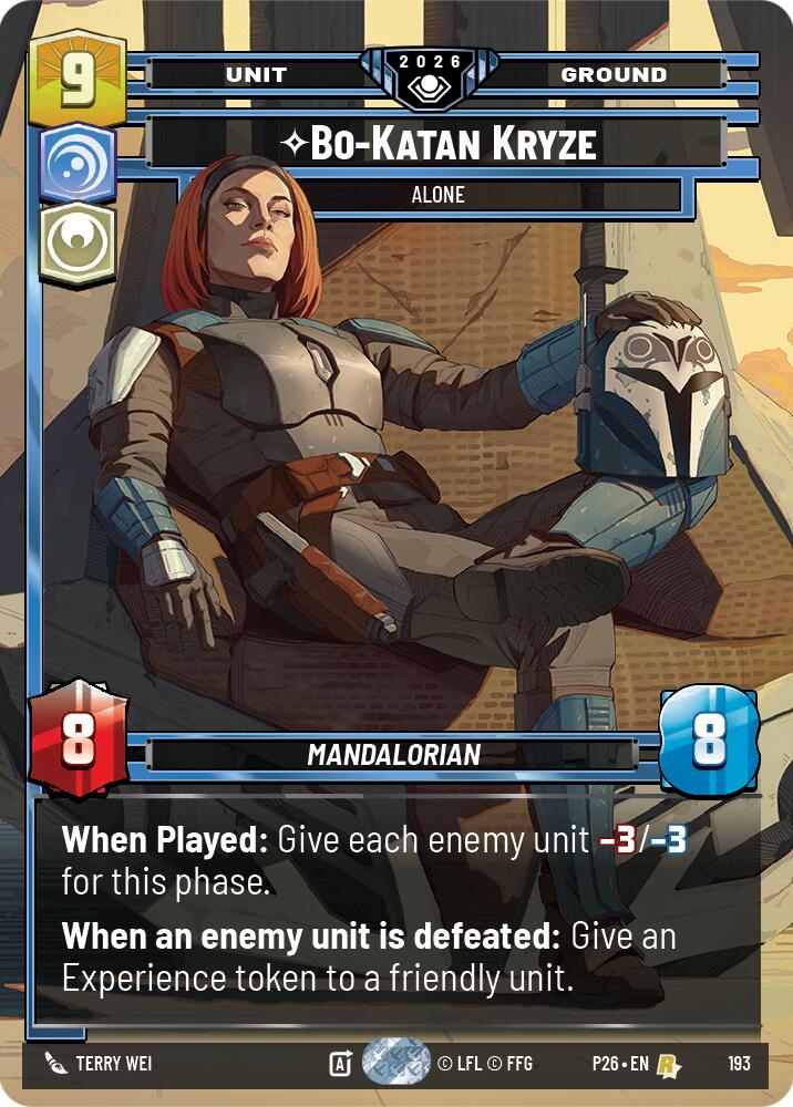 Bo-Katan Kryze - Alone (193) (193) [Galactic Championship 2026] | Cards and Coasters CA