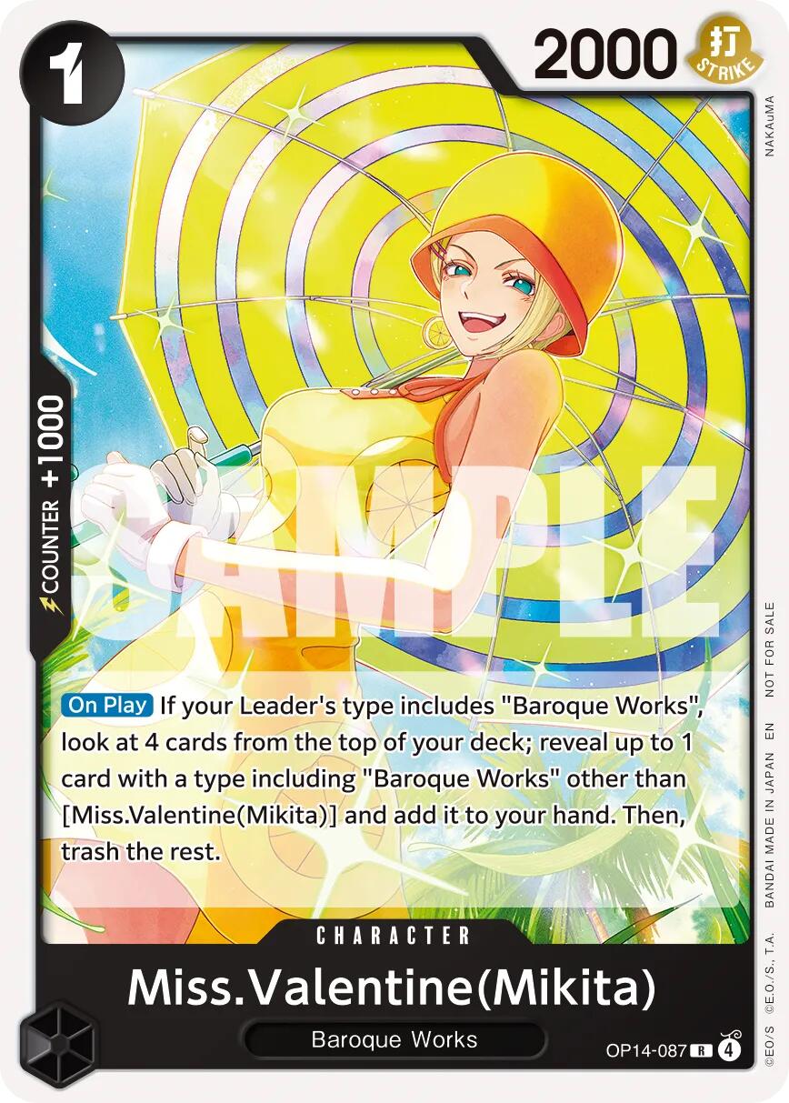 Miss.Valentine(Mikita) (Tournament Pack 2026 Vol. 3) [One Piece Promotion Cards] | Cards and Coasters CA