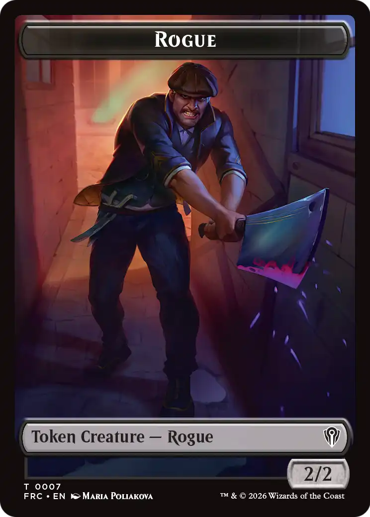 Insect // Rogue Double-Sided Token [Reality Fracture Commander Tokens] | Cards and Coasters CA