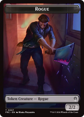Insect // Rogue Double-Sided Token [Reality Fracture Commander Tokens] | Cards and Coasters CA