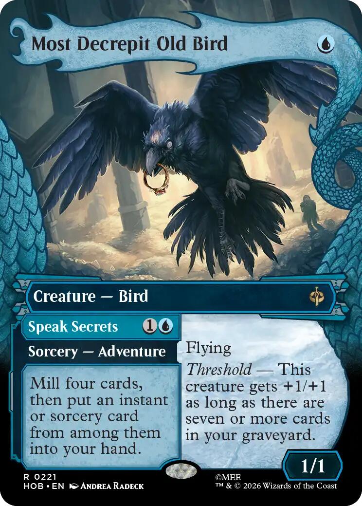 Most Decrepit Old Bird (Showcase) [The Hobbit] | Cards and Coasters CA