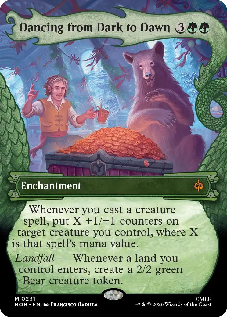 Dancing from Dark to Dawn (Showcase) [The Hobbit] | Cards and Coasters CA