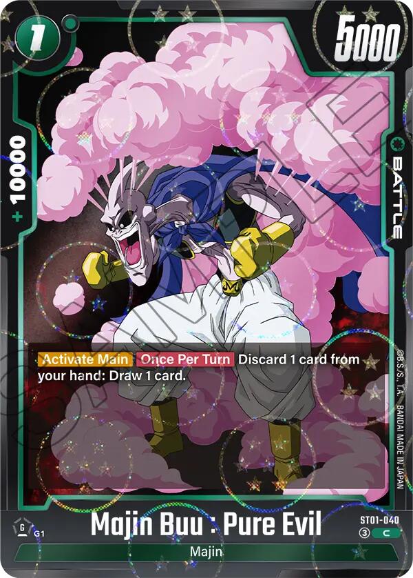 Majin Buu : Pure Evil (ST01-040) (Dragon Ball Pattern) [Story Booster 01] | Cards and Coasters CA