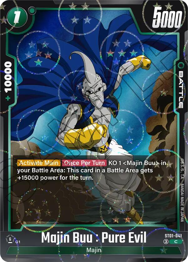 Majin Buu : Pure Evil (ST01-041) (Dragon Ball Pattern) [Story Booster 01] | Cards and Coasters CA