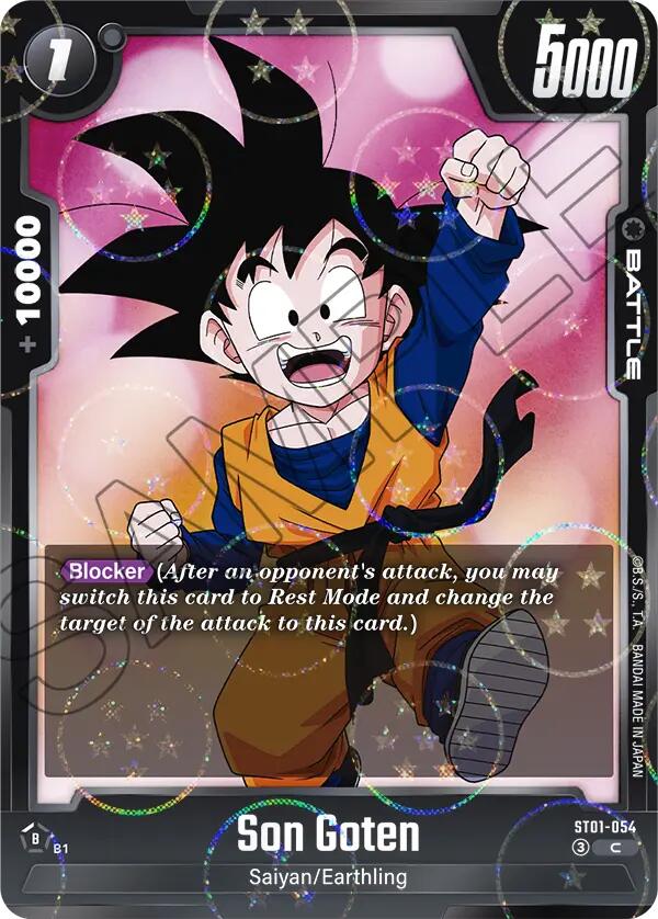 Son Goten (ST01-054) (Dragon Ball Pattern) [Story Booster 01] | Cards and Coasters CA