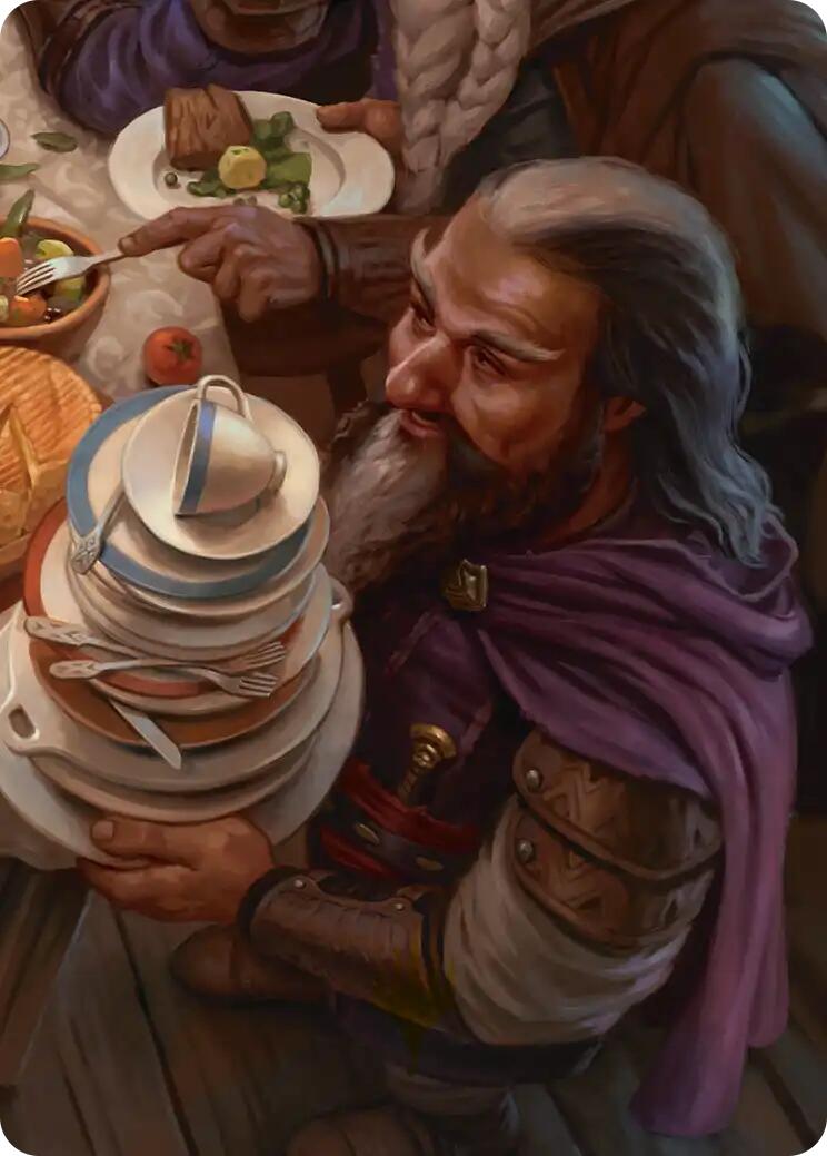 Ori, Plate Stacker Art Card (6/12) [The Hobbit Art Series] | Cards and Coasters CA