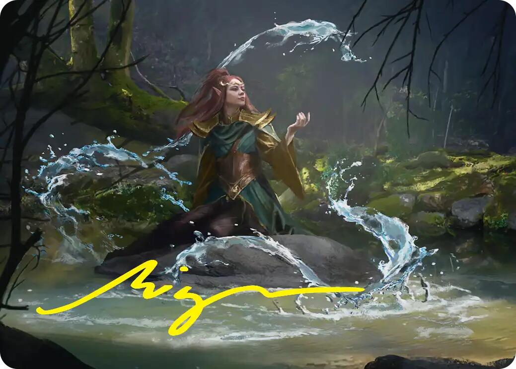 Mirkwood Meditator Art Card (Gold-Stamped Signature) [The Hobbit Art Series] | Cards and Coasters CA