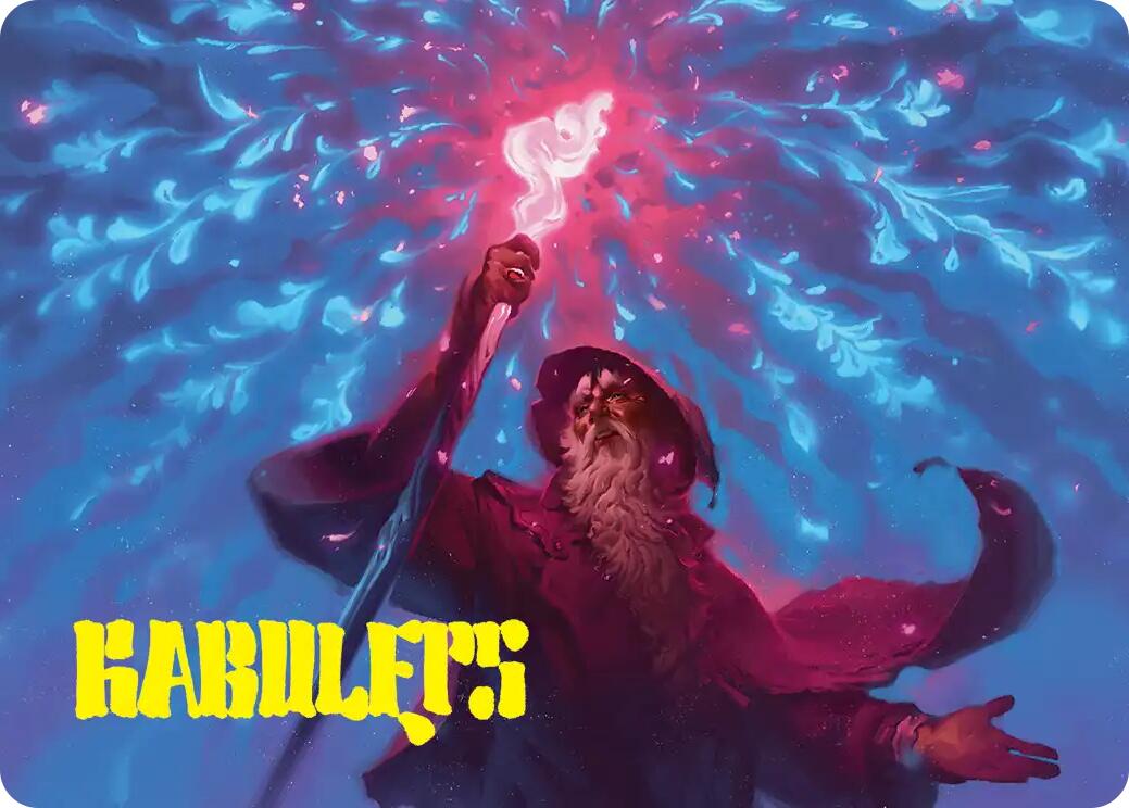 Wizard's Staff Art Card (Gold-Stamped Signature) [The Hobbit Art Series] | Cards and Coasters CA