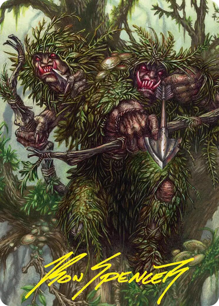 Orcish Bowmasters Art Card (Gold-Stamped Signature) [The Hobbit Art Series] | Cards and Coasters CA