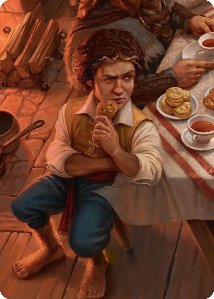 Bilbo, Fellow Conspirator Art Card (4/12) [The Hobbit Art Series] | Cards and Coasters CA
