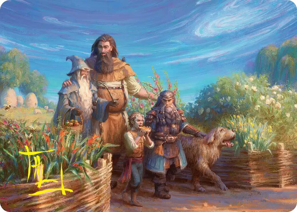 Beorn's Hospitality Art Card (Gold-Stamped Signature) [The Hobbit Art Series] | Cards and Coasters CA