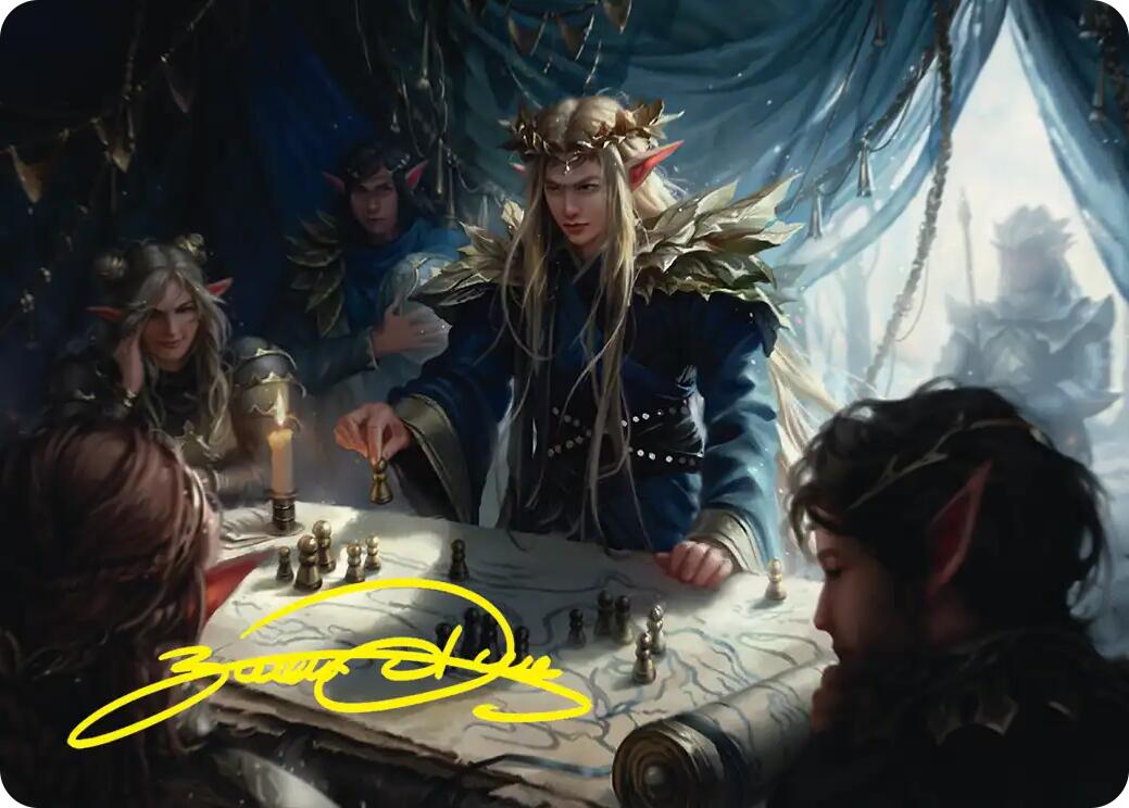 Thranduil the Strategist Art Card (Gold-Stamped Signature) [The Hobbit Art Series] | Cards and Coasters CA