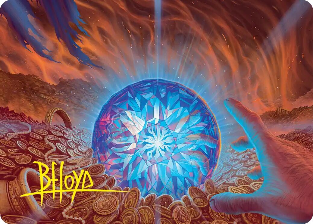 The Arkenstone Art Card (Gold-Stamped Signature) [The Hobbit Art Series] | Cards and Coasters CA