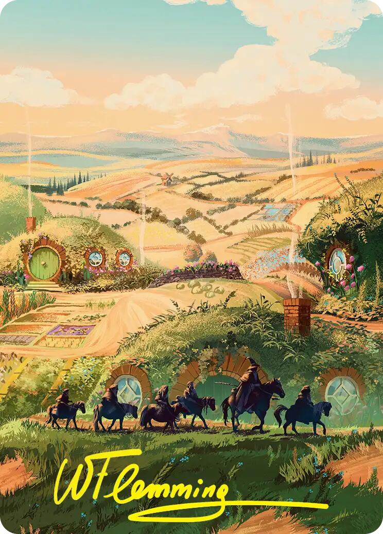 Plains Art Card (Gold-Stamped Signature) [The Hobbit Art Series] | Cards and Coasters CA