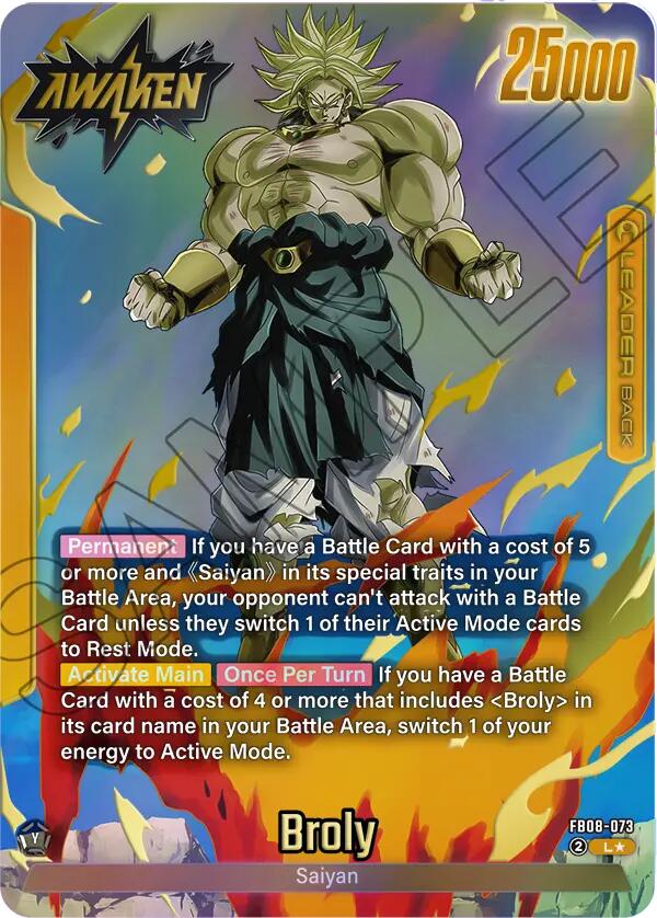 Broly (FB08-073) (Alternate Art) [Story Booster 01] | Cards and Coasters CA