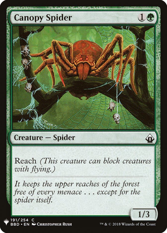 Canopy Spider [Mystery Booster] | Cards and Coasters CA
