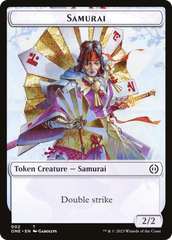 Samurai Token [Phyrexia: All Will Be One Tokens] | Cards and Coasters CA