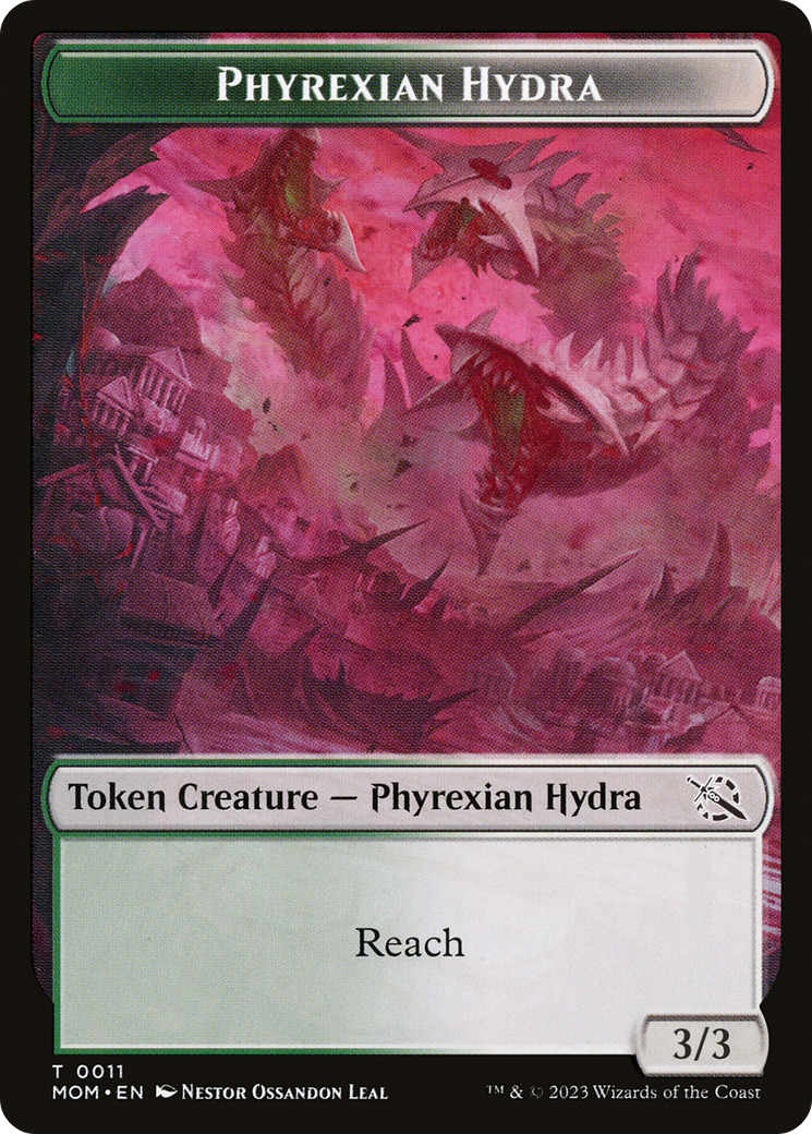 Phyrexian Myr // Phyrexian Hydra (11) Double-Sided Token [March of the Machine Tokens] | Cards and Coasters CA