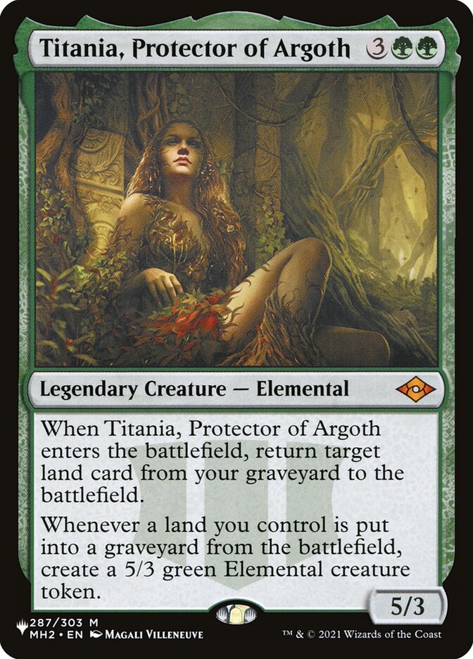 Titania, Protector of Argoth [The List] | Cards and Coasters CA