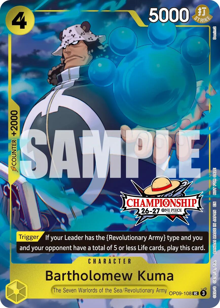 Bartholomew Kuma (CS 26-27 Celebration Pack) [One Piece Promotion Cards] | Cards and Coasters CA