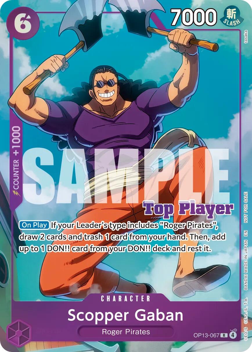 Scopper Gaban (CS 26-27 Top Player Pack Vol. 1) [One Piece Promotion Cards] | Cards and Coasters CA