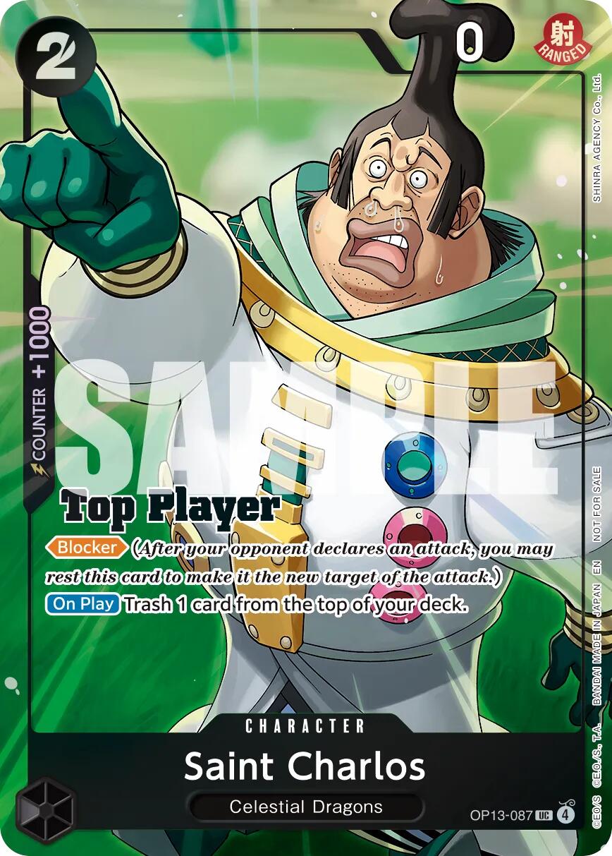 Saint Charlos (CS 26-27 Top Player Pack Vol. 1) [One Piece Promotion Cards] | Cards and Coasters CA