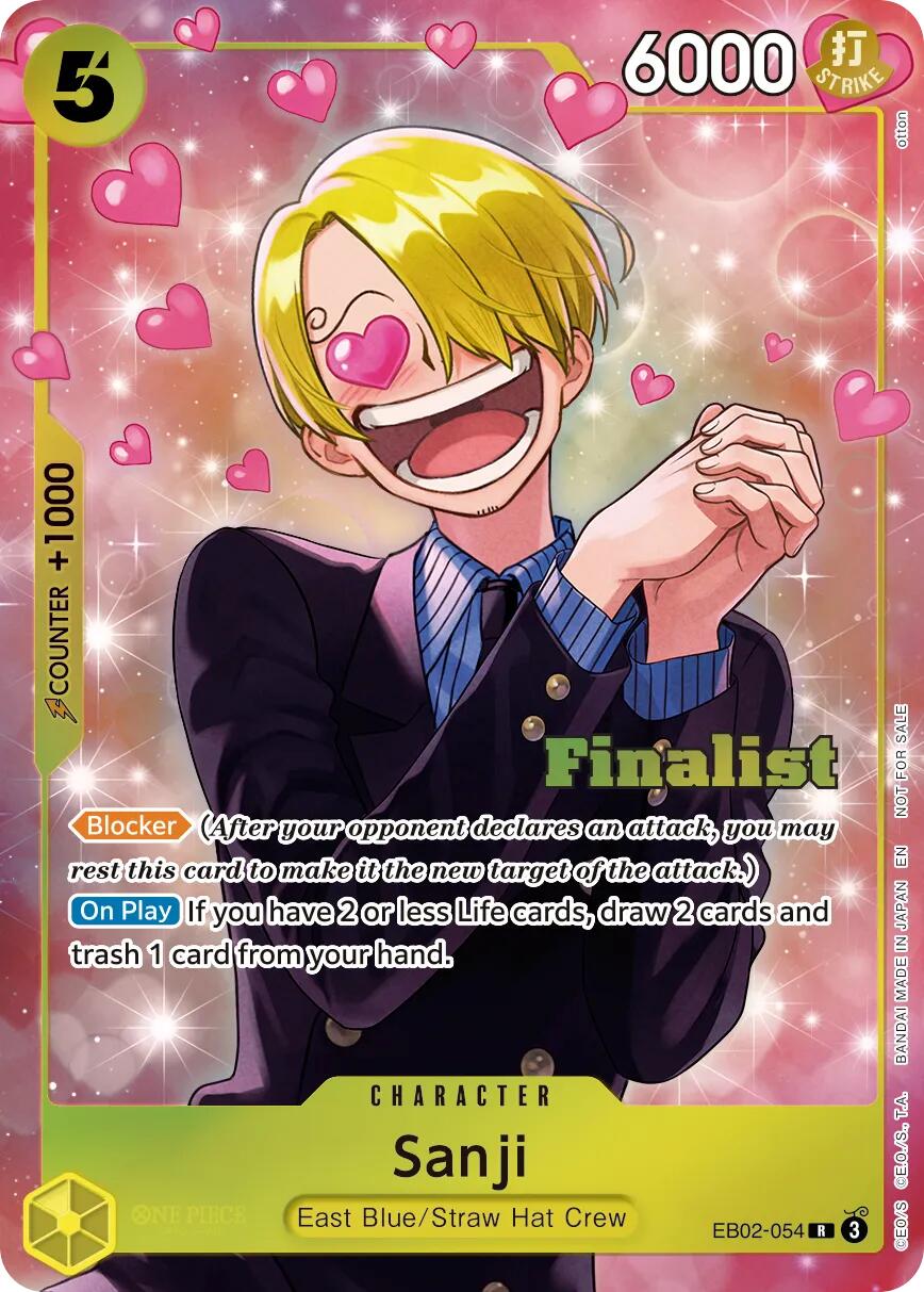 Sanji (CS 26-27 Finalist Card Set Vol. 1) [One Piece Promotion Cards] | Cards and Coasters CA