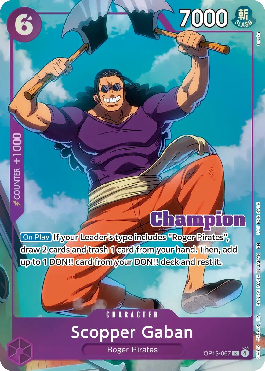 Scopper Gaban (CS 26-27 Winner Card Set Vol.1) [One Piece Promotion Cards] | Cards and Coasters CA