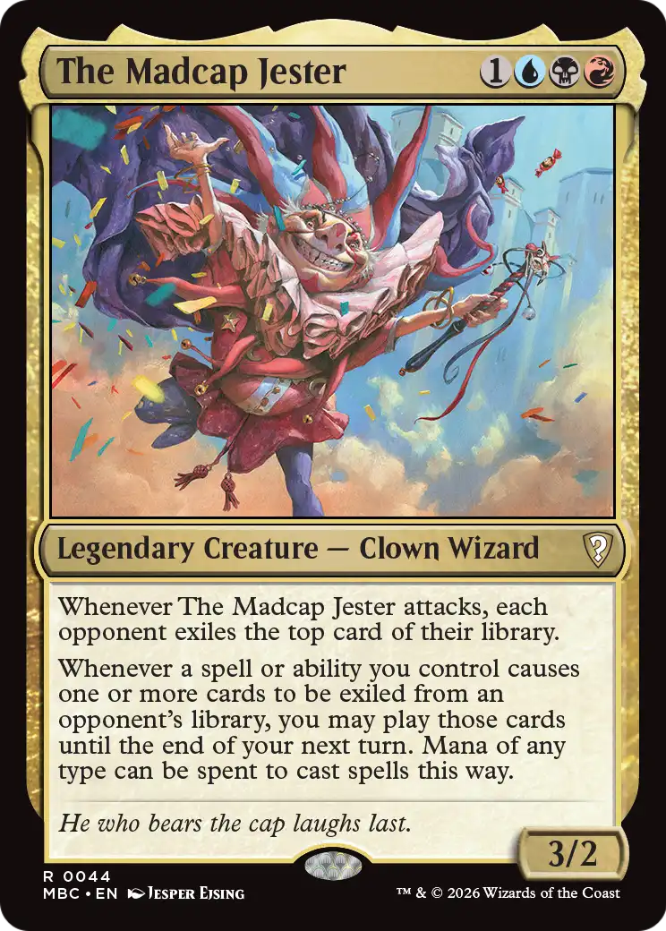 The Madcap Jester [Mystery Booster: Commander Edition] | Cards and Coasters CA