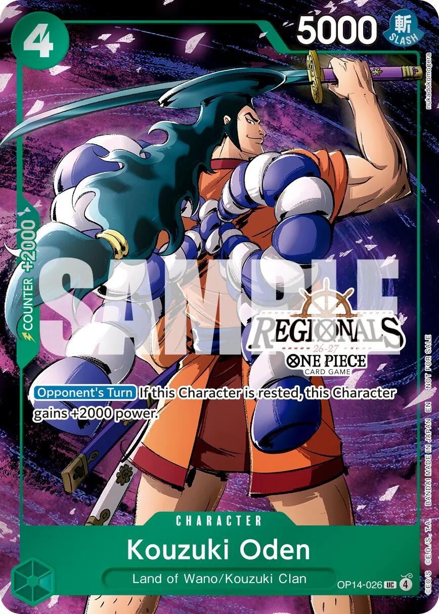 Kouzuki Oden (Regional Participation Pack 2026 Vol.2) [One Piece Promotion Cards] | Cards and Coasters CA