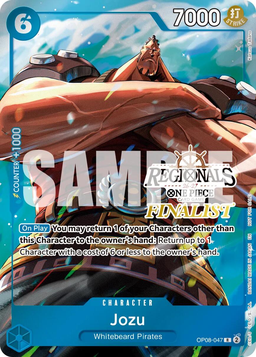 Jozu (Regionals Finalist Card Set 26-27 Vol.2) [One Piece Promotion Cards] | Cards and Coasters CA