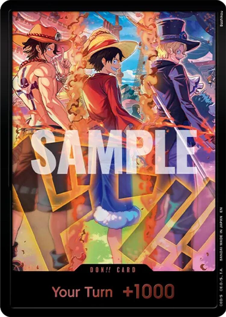 DON!! Card (English Version 3rd Anniversary Set) (Ace, Luffy, Sabo) [One Piece Promotion Cards] | Cards and Coasters CA